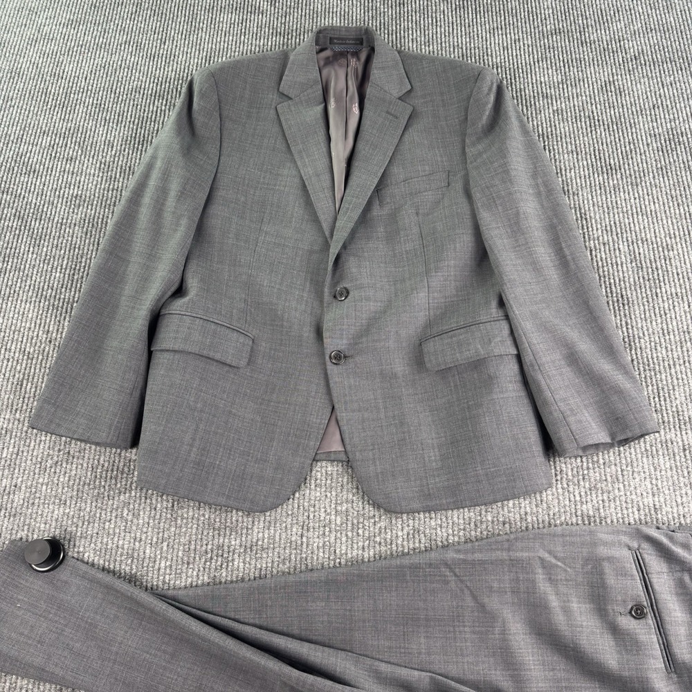 Lauren Ralph Lauren Black Label Suit 42S Gray Wool Union 36x25.5 Classic 2 Pc